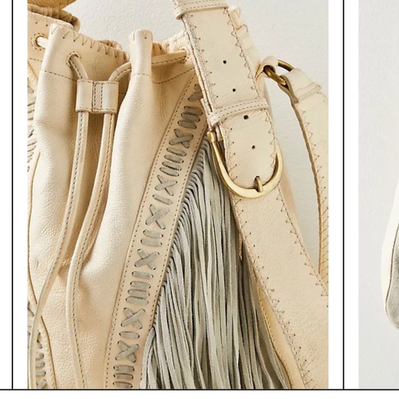 Free People Amarillo Tote Bag in Neutral NWT - Picture 3 of 10